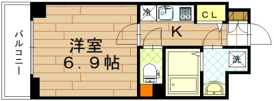 エスライズ京都河原町の間取り