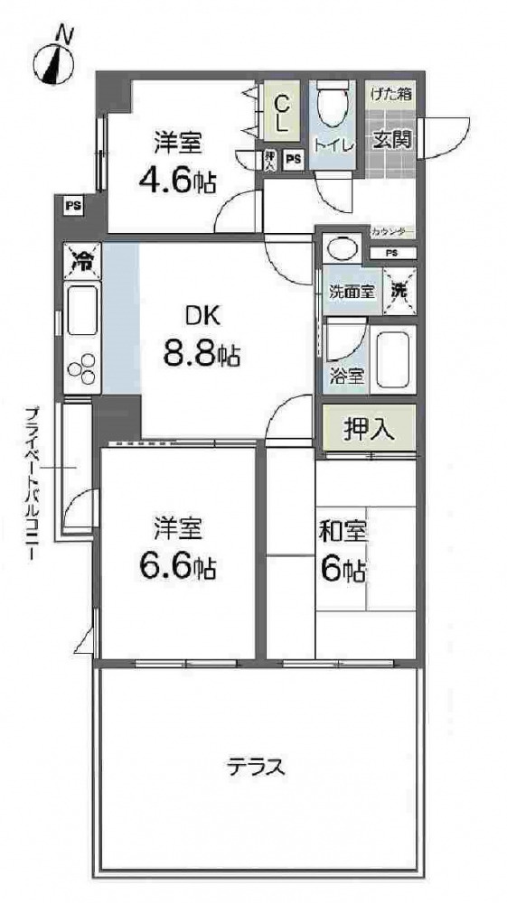 コムーネ山本通弐番館