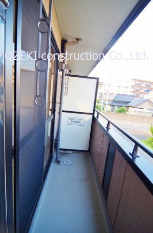 グランディールのバルコニー|※写真は上階のもの