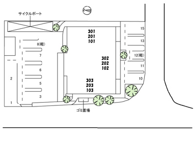 【区画図】 | グランシャリオ小坂Ⅱ