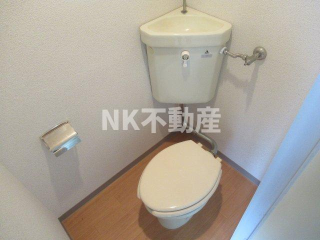 【トイレ】 | 八戸ノ里プラザ（八戸ノ里賃貸） | 落ち着いた色調のトイレです
