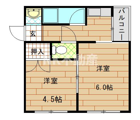 【間取り】 | 八戸ノ里プラザ（八戸ノ里賃貸） | 間取りです