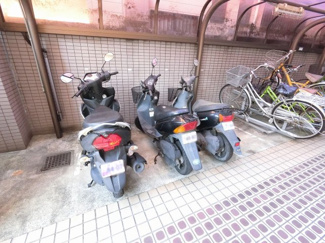 【その他共用部分】 | 敷地内バイク置場です。