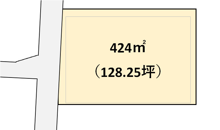 和歌山市北島・土地・123213の区画図