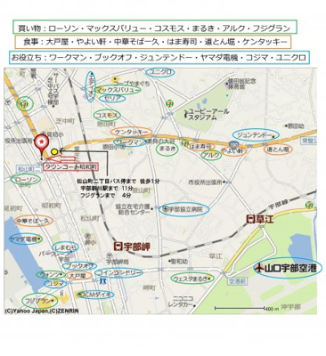 【地図】 | タウンコート昭和町 | バス停も近く、生活に便利なエリアです。