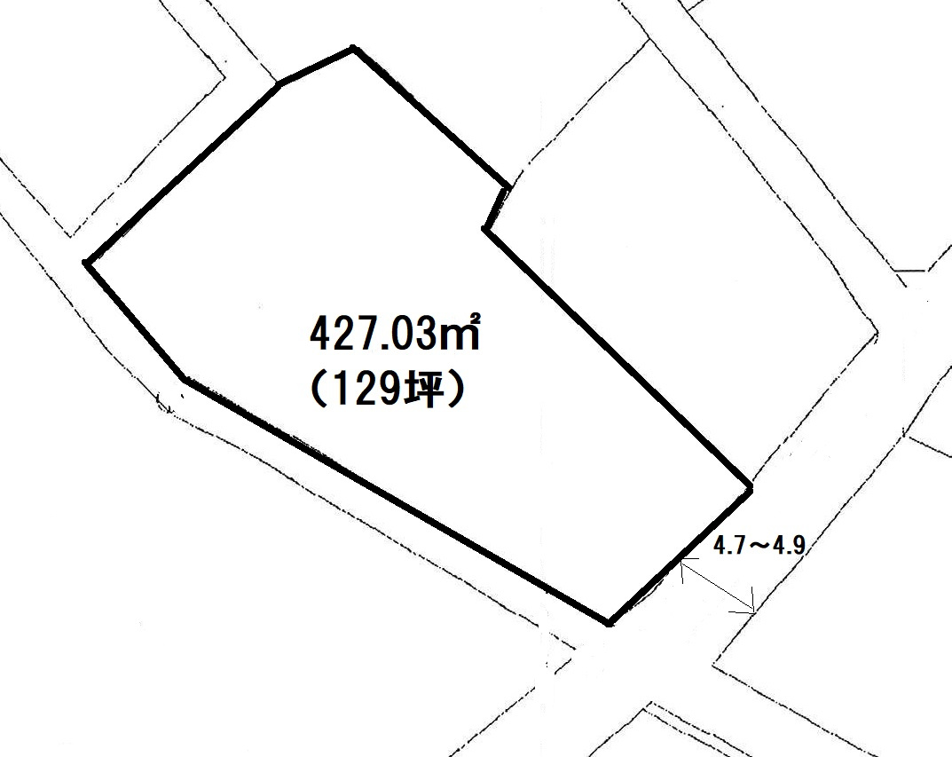高崎市根小屋町売地の土地図