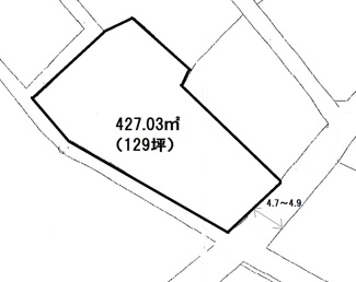 【土地図】 | 高崎市根小屋町売地