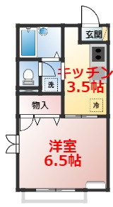 【間取り】 | フローラ本多 | フローラ本多の間取りです