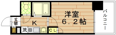 エステムコート御所南Ⅱの間取り