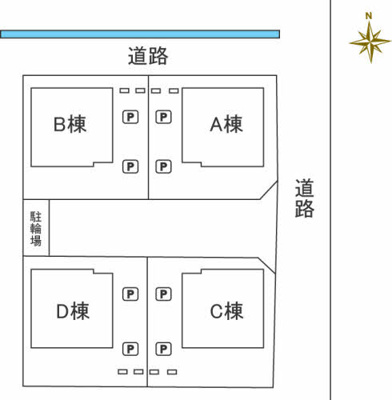 【区画図】 | ハーモニーコート余戸南