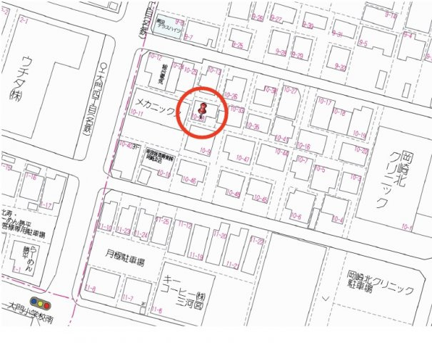 岡崎市大樹寺2丁目の地図