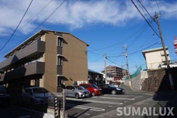 熊本市中央区帯山１丁目のアパートの外観