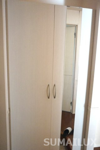 熊本市中央区帯山１丁目のアパートの玄関