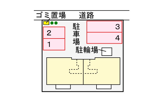 メロディア多米の駐車場