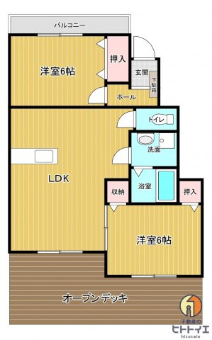 cantabileの間取り|2LDKです
