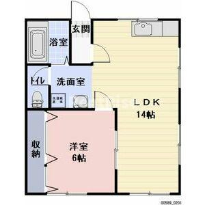 レインボー桜井B棟の間取り