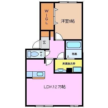 【間取り】 | エスペランサＳⅢ　A棟