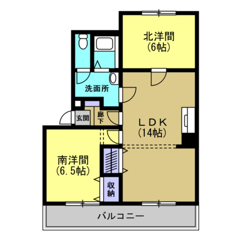 メゾン雁宿の間取り