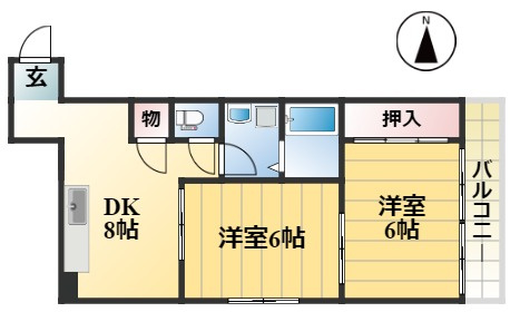 シャトーダンの間取り