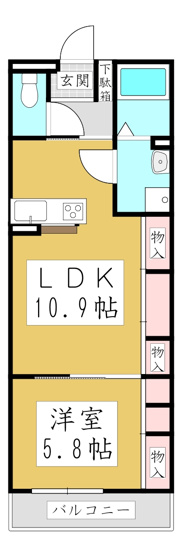 【間取り】 | リブリ・richeⅡ