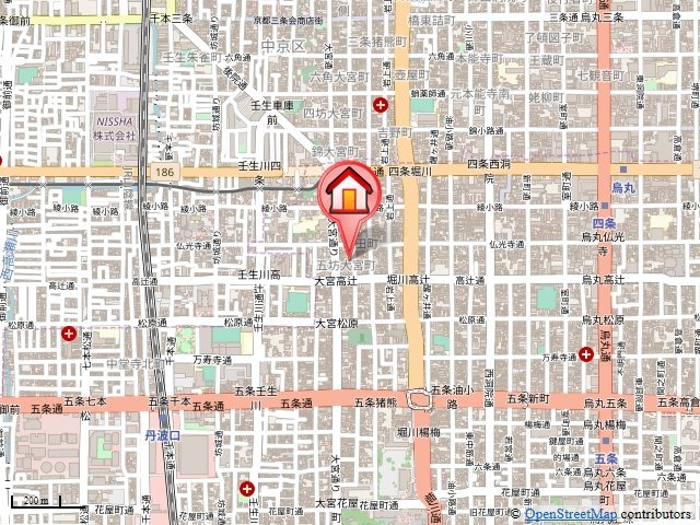 カーサ・フォレスタⅡの地図