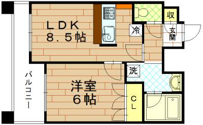 サンシティ四条西洞院の間取り