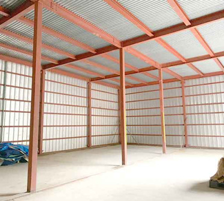 【内装】 | 東山田町貸し倉庫58坪 | 床コンクリート仕様！