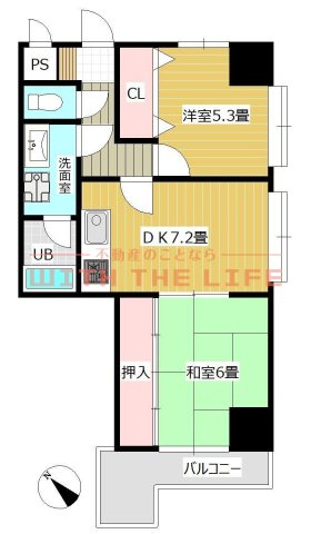 エスポワール六ツ門【キャッシュバック対象物件】の間取り