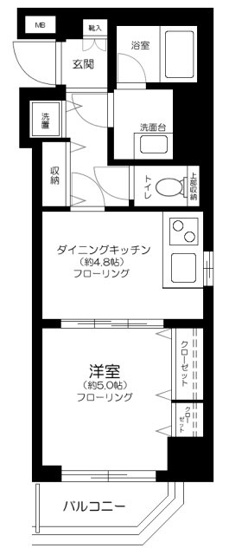 【間取り】 | エグゼ浅草弐番館