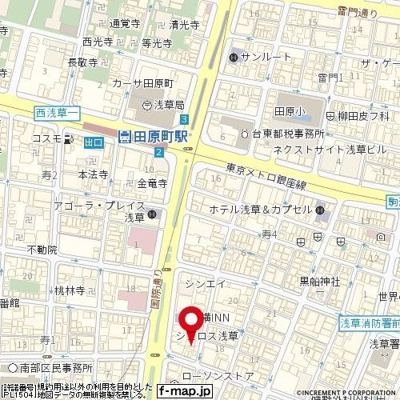 【地図】 | エグゼ浅草弐番館