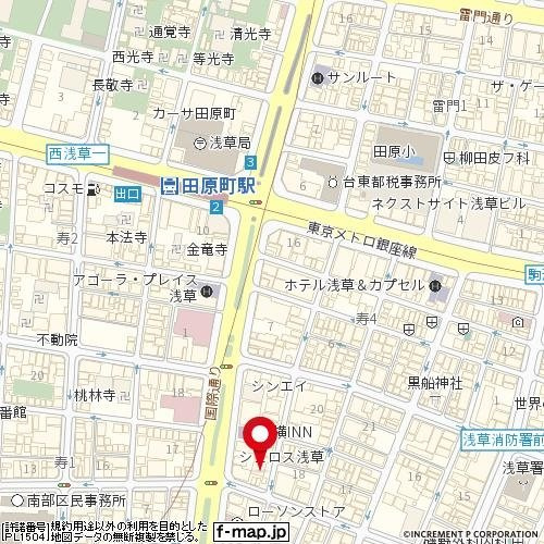 【地図】 | エグゼ浅草弐番館