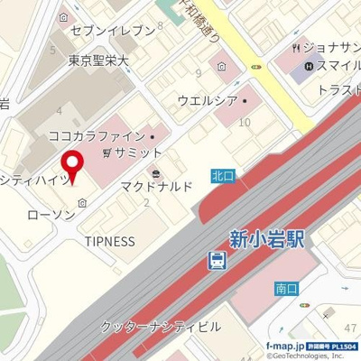 【地図】 | シティハイツ新小岩