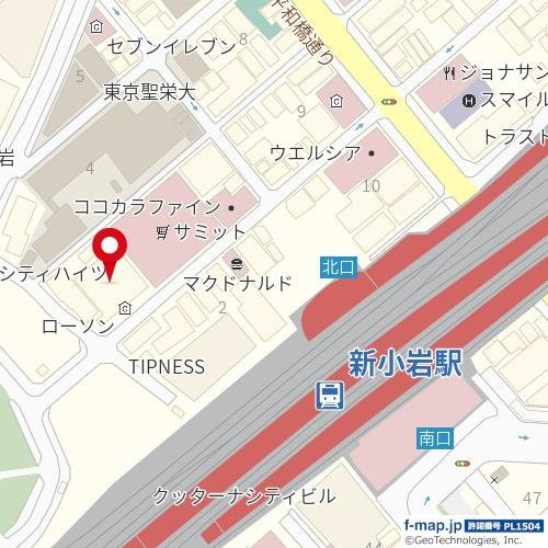 【地図】 | シティハイツ新小岩