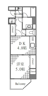 【間取り】 | エグゼ浅草弐番館