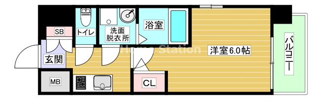 【間取り】 | エスリード弁天町ベイコート