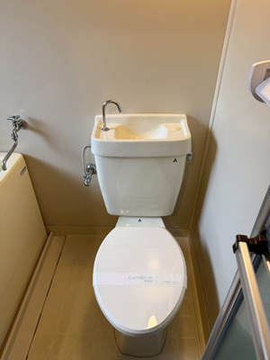 【トイレ】 | ロゼ・YANAGIMURA | 浴室内にあるトイレです☆水廻りのお掃除が一気にできちゃいます☆