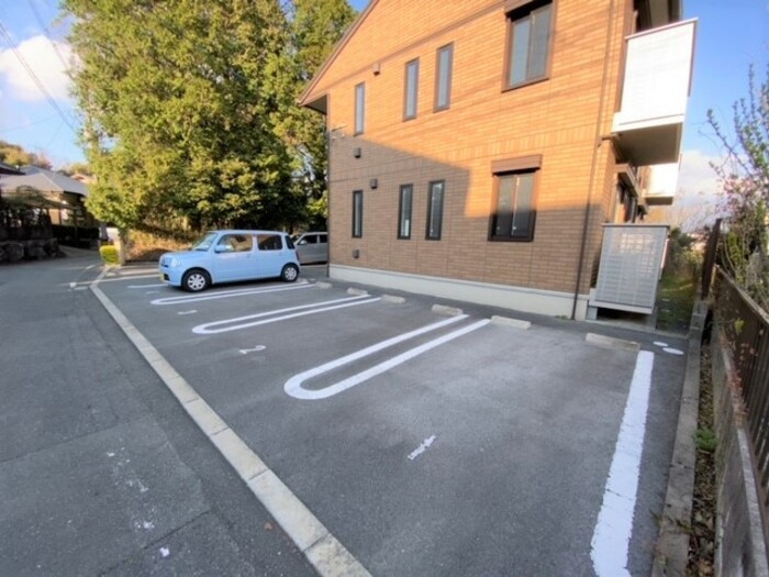 熊本市北区龍田２丁目のアパートの駐車場