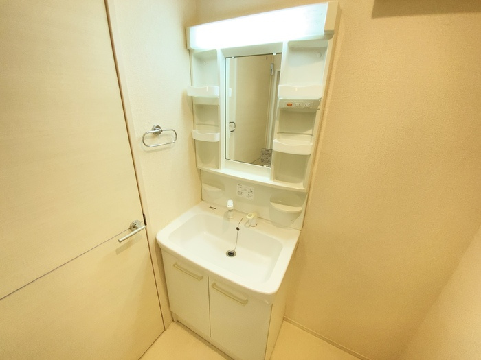 熊本市北区龍田２丁目のアパートの洗面所