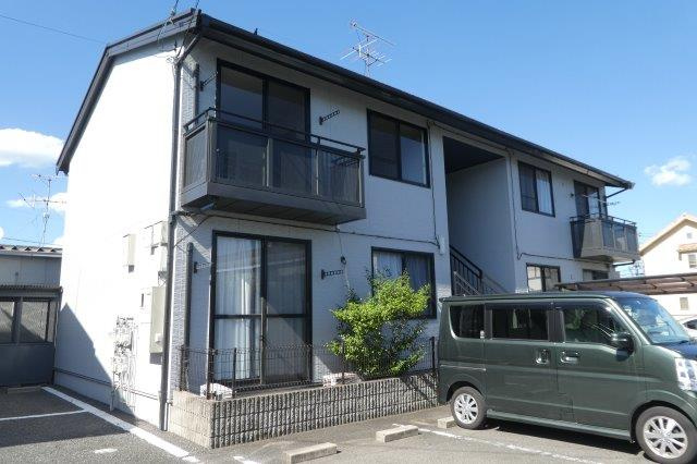 倉敷市笹沖のアパートの外観