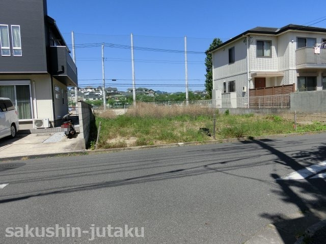 八千代台北１７丁目　売地の外観|八千代台北１７丁目　売地　約５１坪の整形地　建築条件なし　南西側７．５ｍ公道面　間口約１０．７ｍ