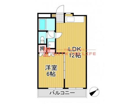 【キャッシュバック対象】グレースマンション櫛原の間取り