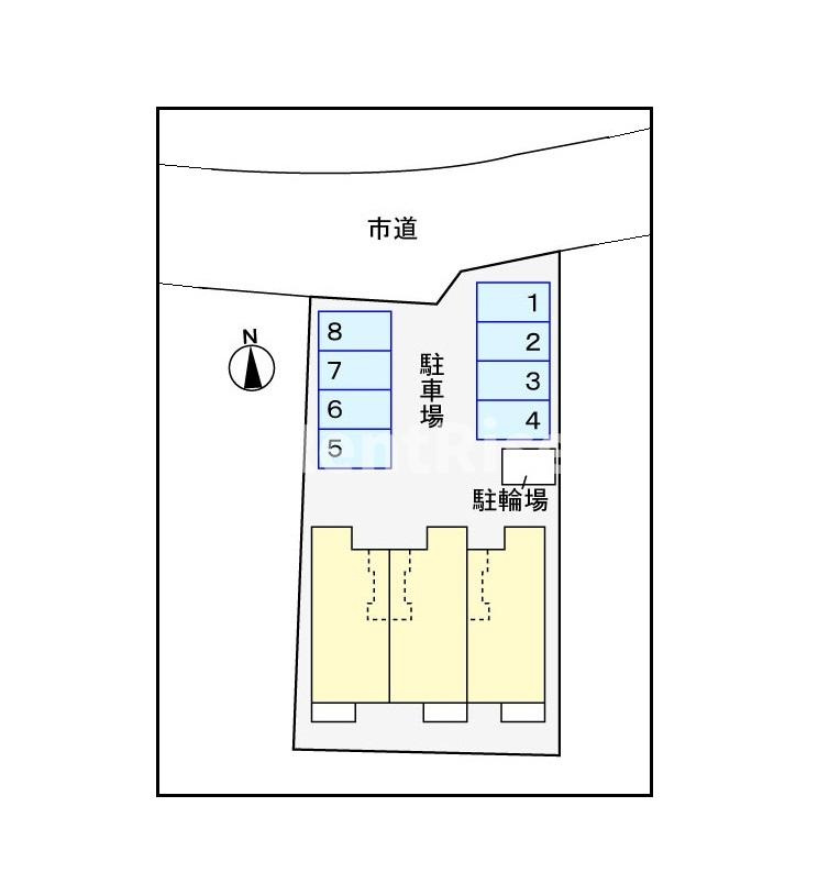 グランディオーソⅠの駐車場
