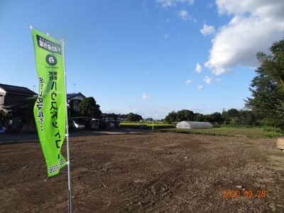【展望】 | 久喜市菖蒲町下栢間　建築条件なし売地　土地広々156坪