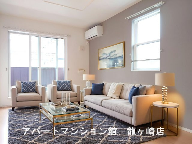 ベルカルムⅠの居間・リビング|CGで家具等を配置したものです。実際に家具等は含まれません。