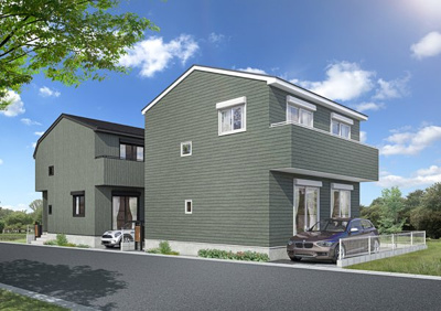 【外観パース】 | 小平市小川町Ⅷ期 | 完成パース