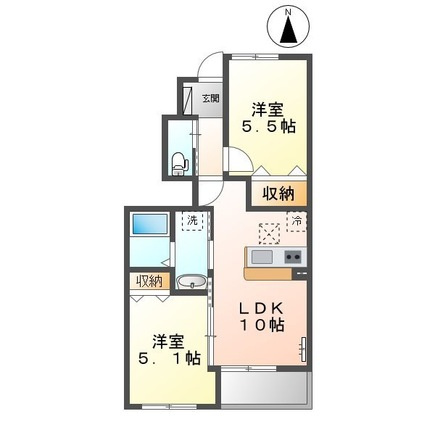 フィレンテ Ｋ・Ｆの間取り|間取図