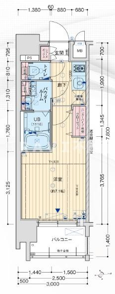 アドバンス大阪城グロリア　BRAVI不動産の間取り|【アドバンス大阪城グロリア】間取り