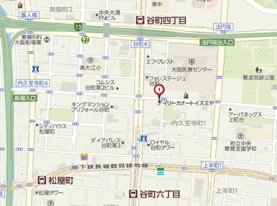 【地図】 | オーパスグラン谷町