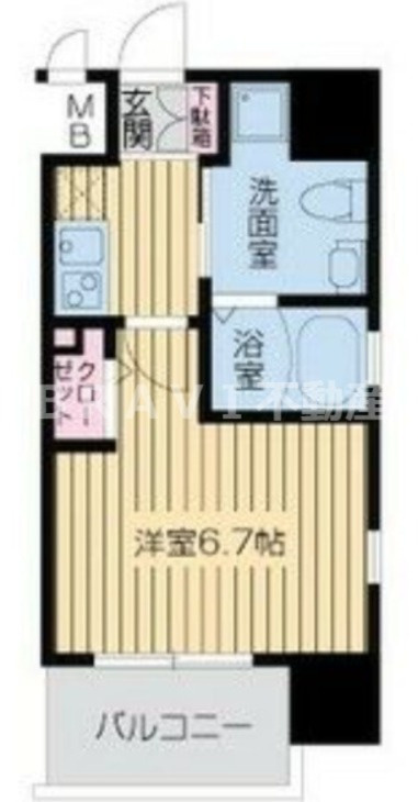 レジディア谷町　BRAVI不動産の間取り|【レジディア谷町】間取りです。
