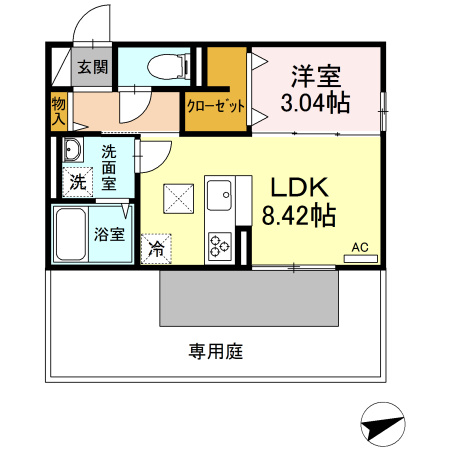 D-roomクレスト国分【キャッシュバック対象】の間取り